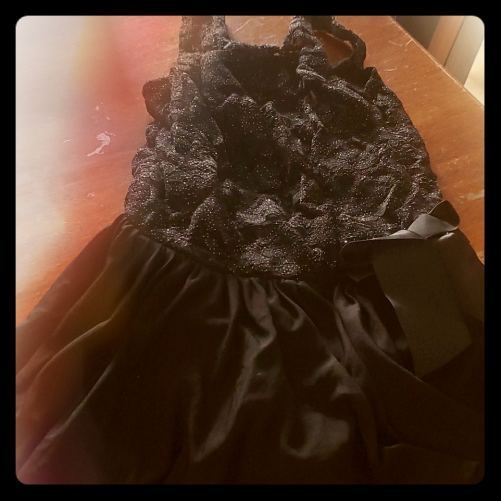 Black glittery dance wear
